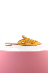 Aquazzura Hardal Rengi Sivri Burun Terlik - 37